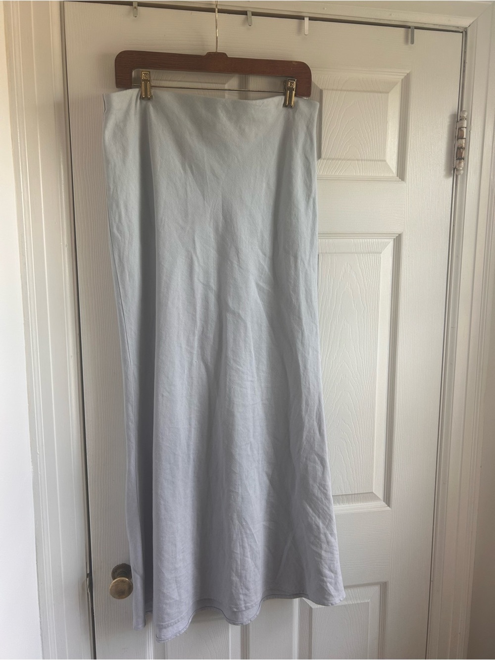 Anthropologie Light Blue Maxi Skirt - Picture 2 of 5